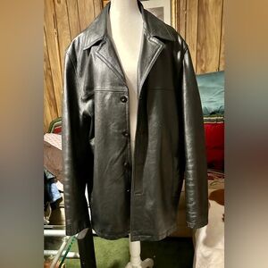 Wllson’s Leathers Men’s Black Straight Cut Leather Jacket, 2XLT